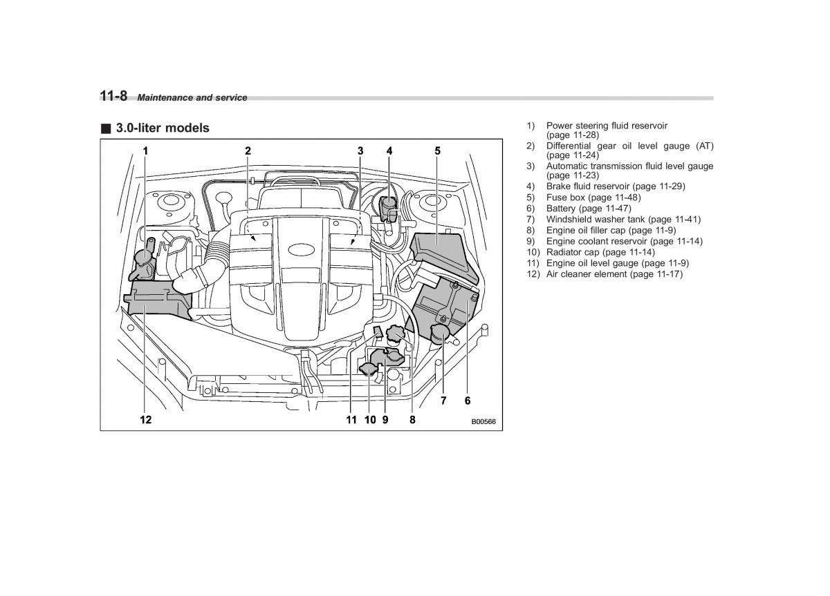 Subaru Outback Legacy III 3 owners manual / page 354