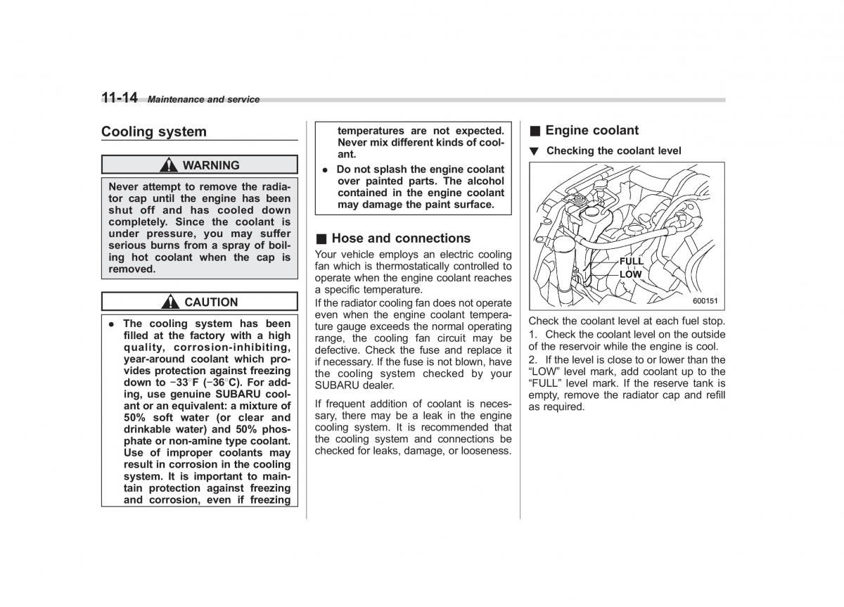 Subaru Outback Legacy III 3 owners manual / page 360