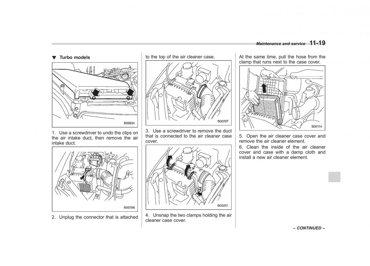 Subaru Outback Legacy III 3 owners manual / page 365