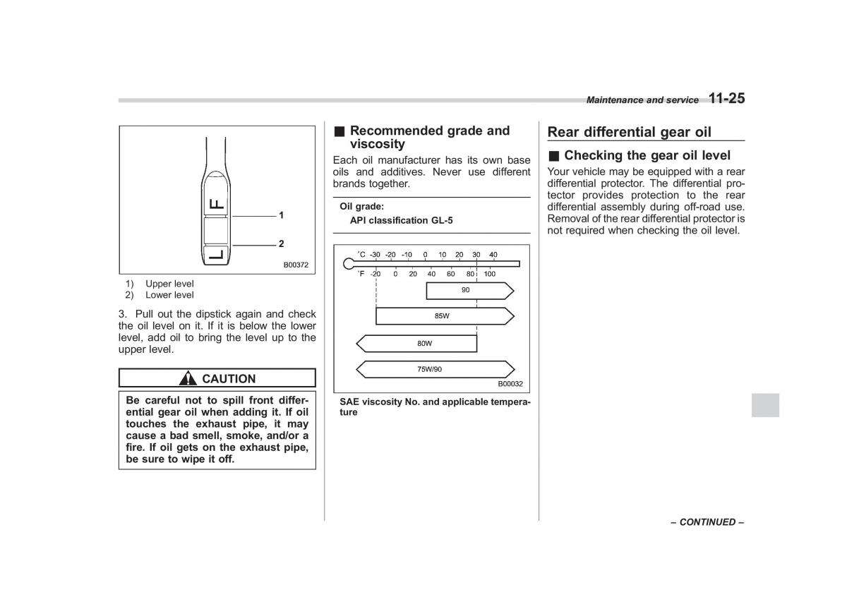 Subaru Outback Legacy III 3 owners manual / page 371