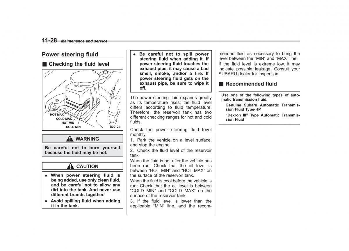 Subaru Outback Legacy III 3 owners manual / page 374