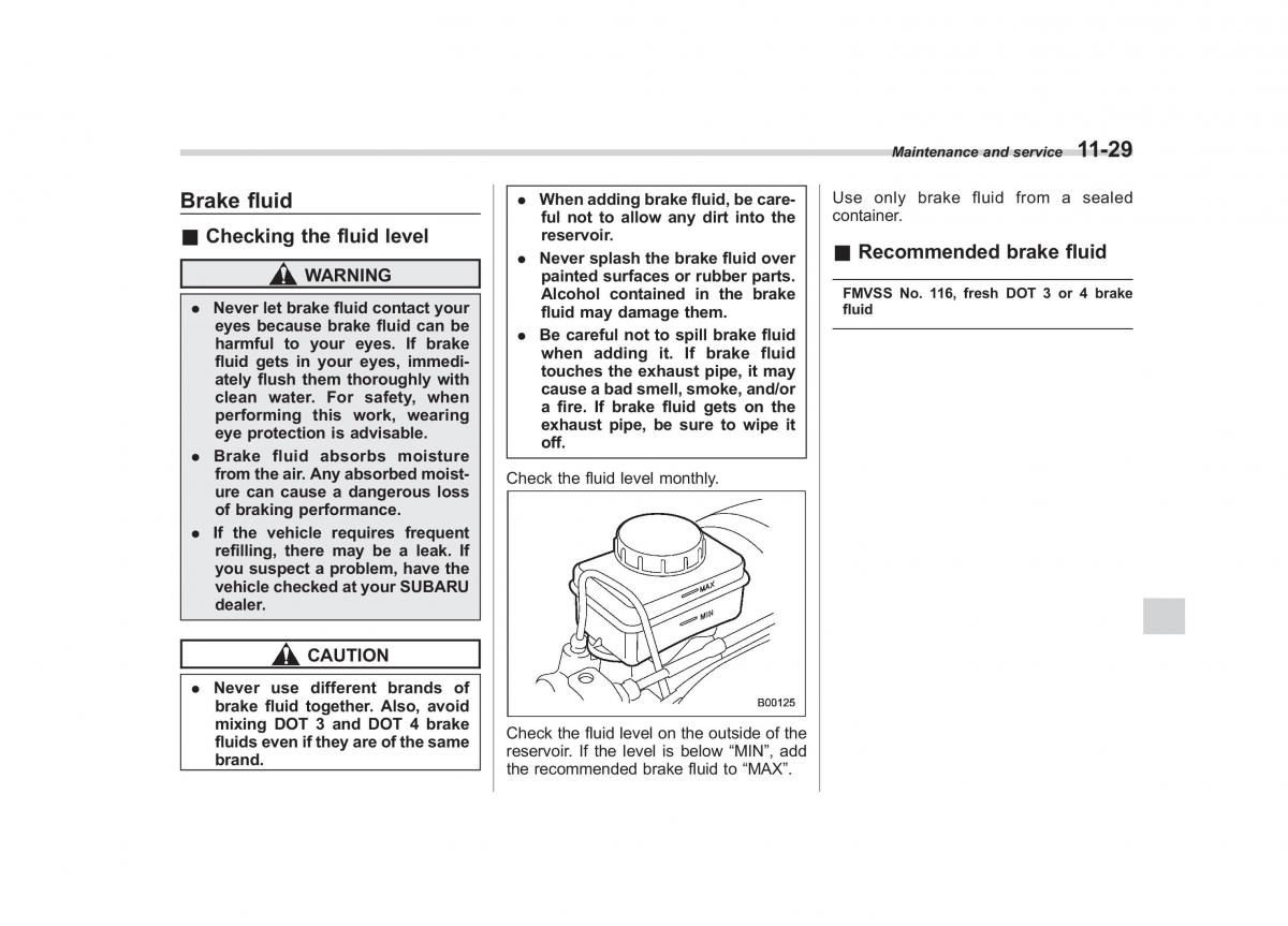 Subaru Outback Legacy III 3 owners manual / page 375