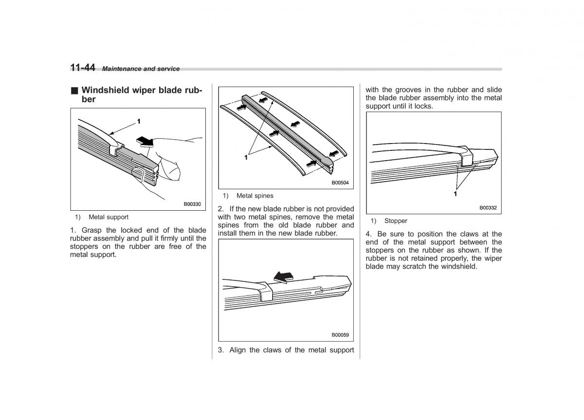 Subaru Outback Legacy III 3 owners manual / page 390