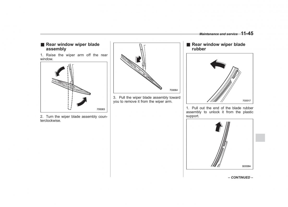 Subaru Outback Legacy III 3 owners manual / page 391