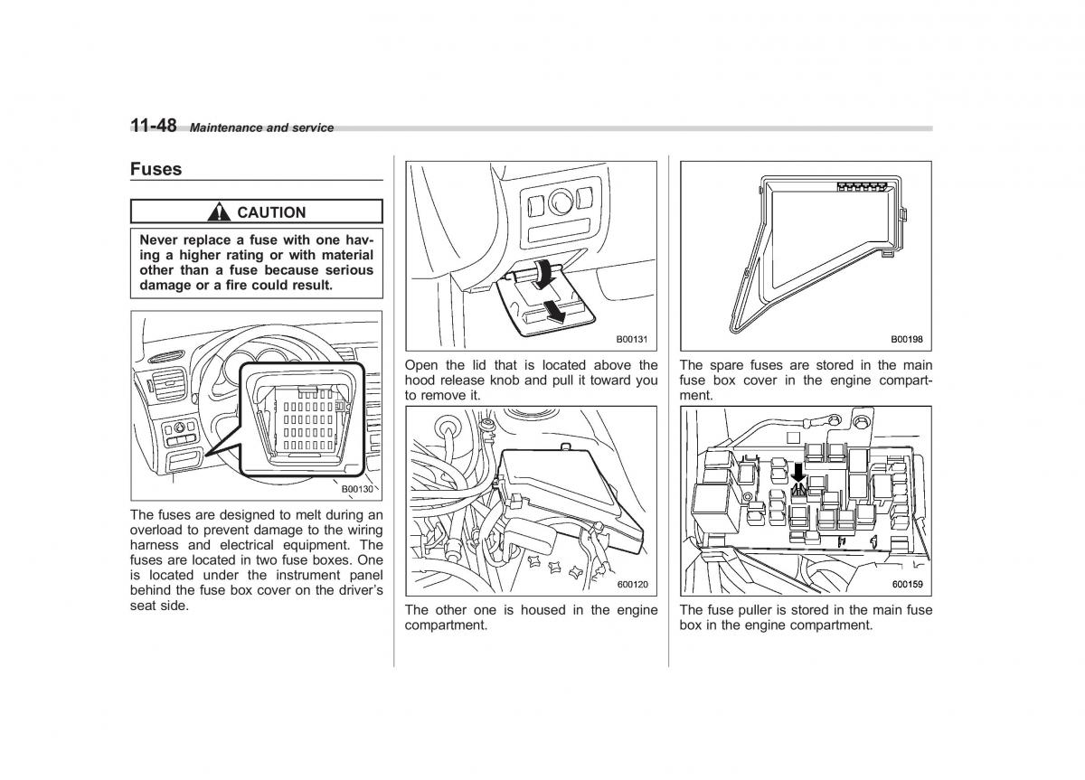 Subaru Outback Legacy III 3 owners manual / page 394