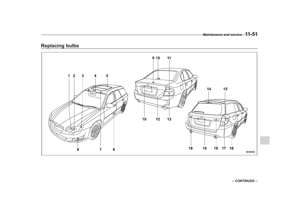 Subaru Outback Legacy III 3 owners manual / page 397