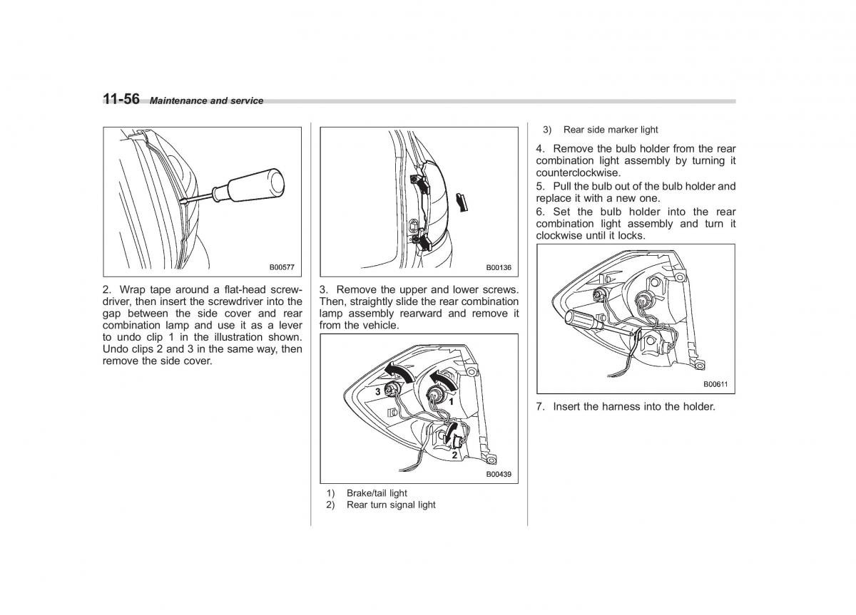 Subaru Outback Legacy III 3 owners manual / page 402