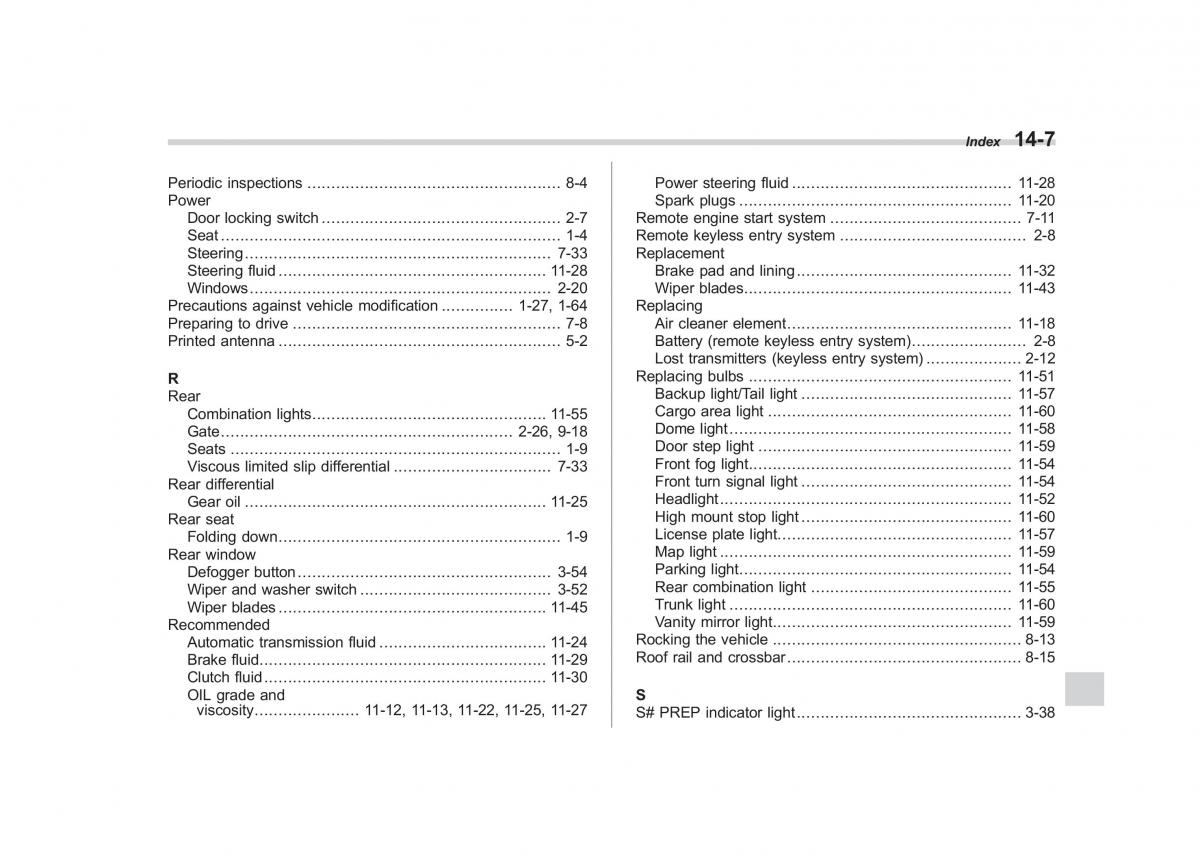 Subaru Outback Legacy III 3 owners manual / page 438