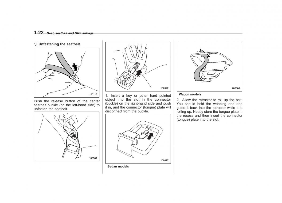 Subaru Outback Legacy III 3 owners manual / page 47