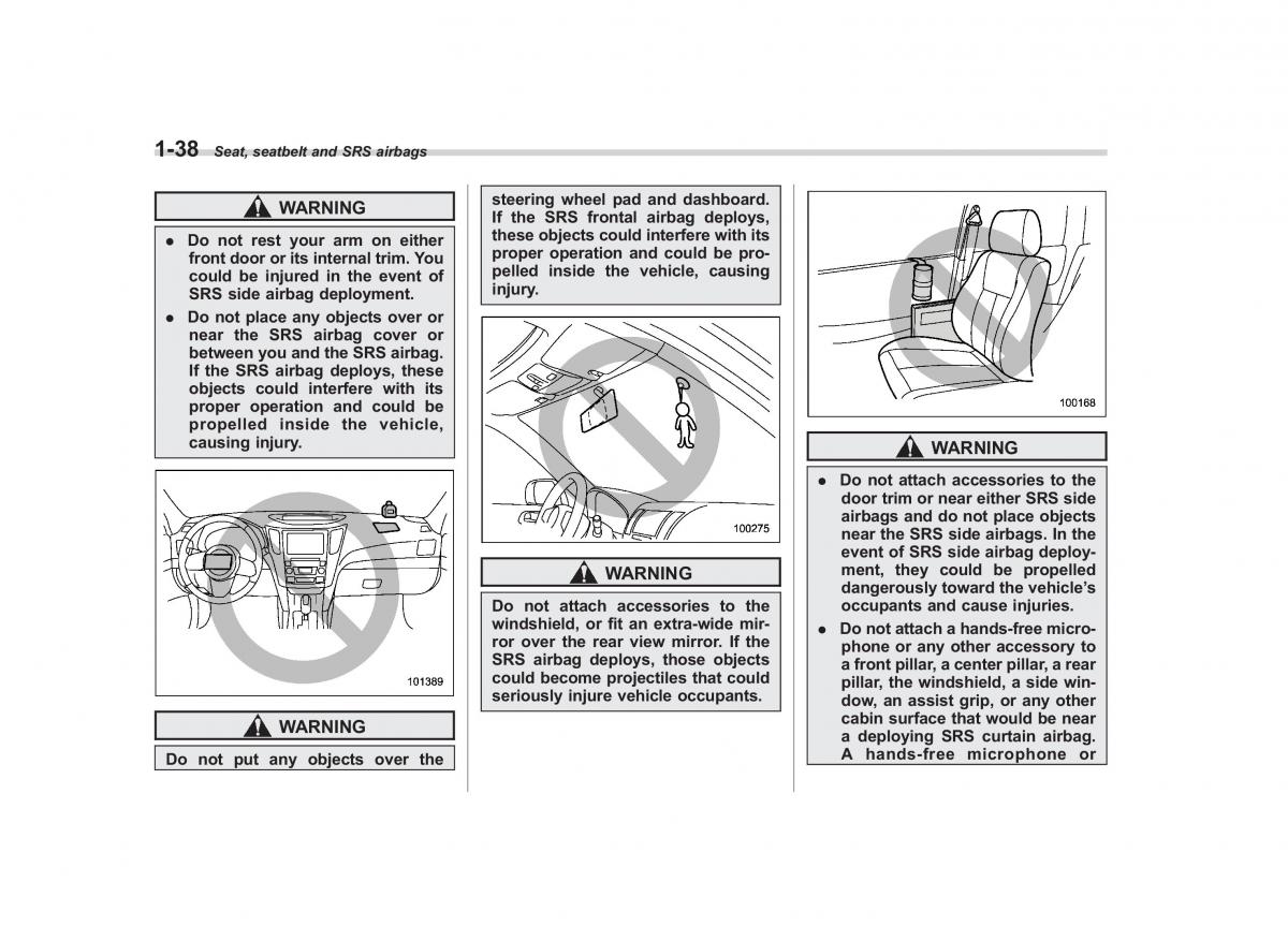 Subaru Outback Legacy IV 4 owners manual / page 61