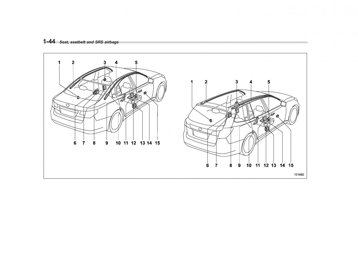 Subaru Outback Legacy IV 4 owners manual / page 67