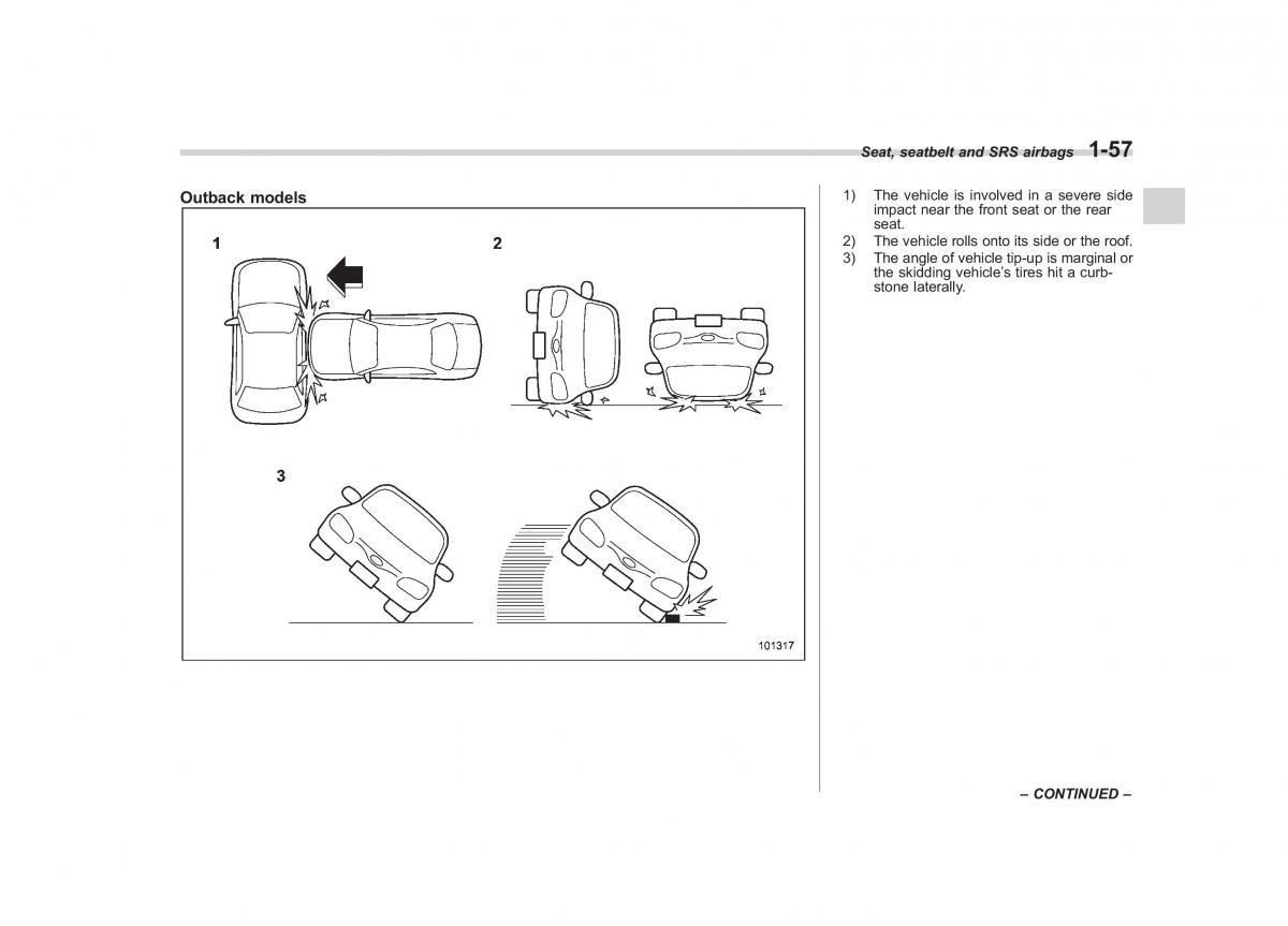 Subaru Outback Legacy IV 4 owners manual / page 80