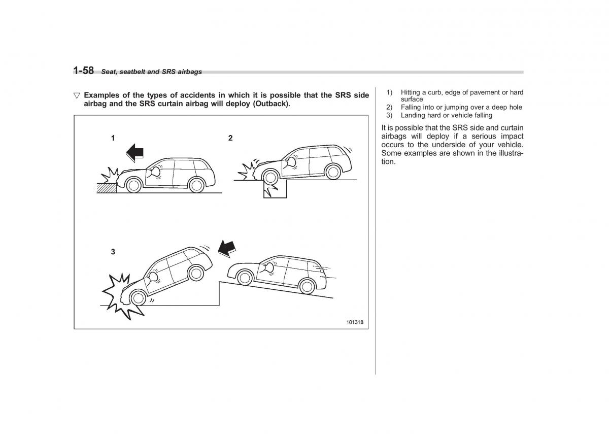 Subaru Outback Legacy IV 4 owners manual / page 81