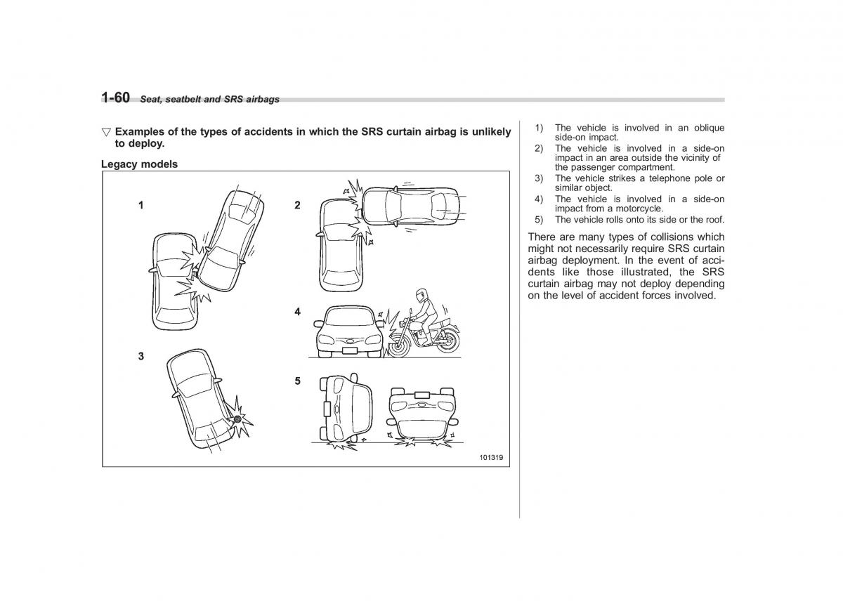 Subaru Outback Legacy IV 4 owners manual / page 83