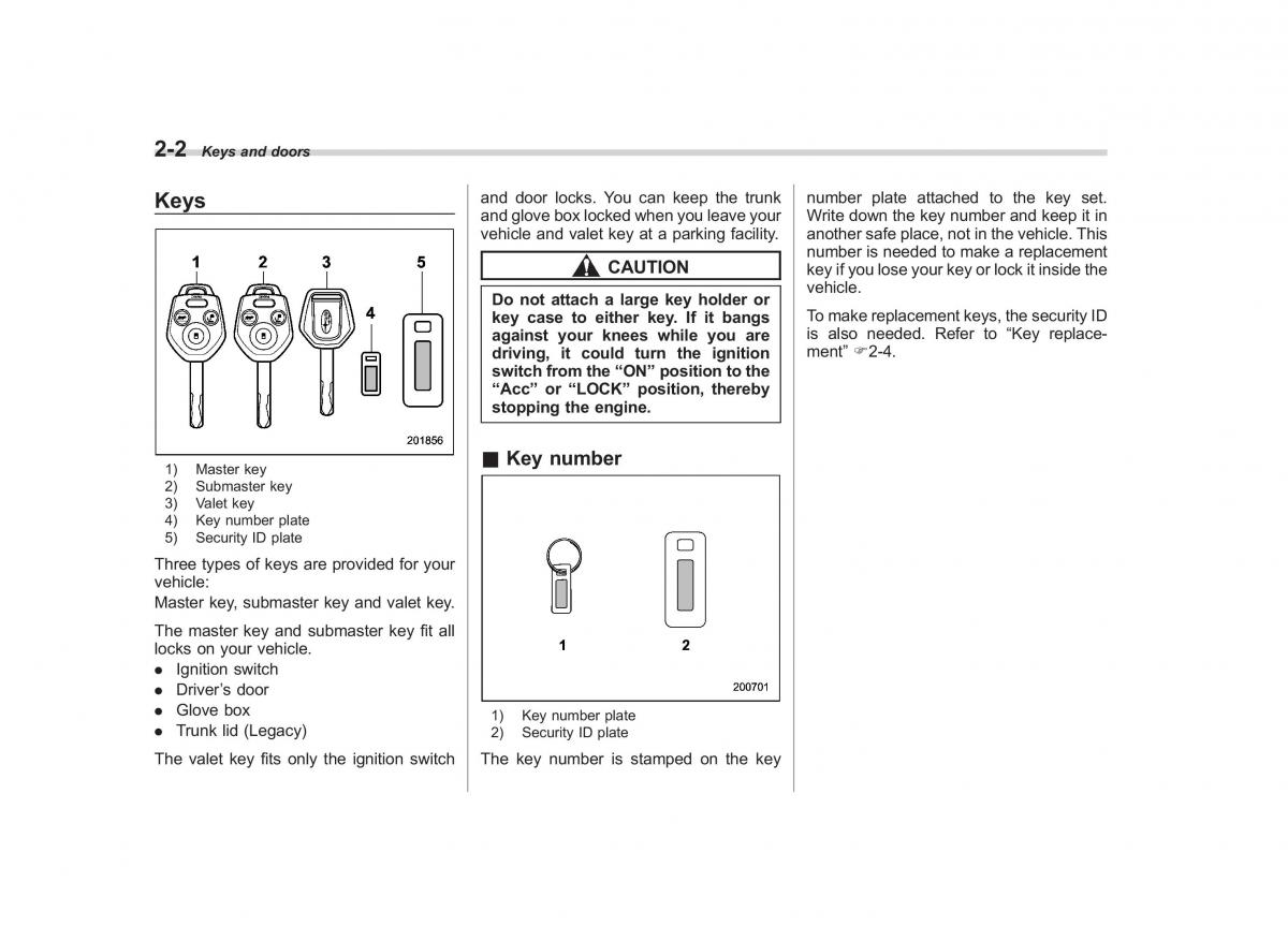 Subaru Outback Legacy IV 4 owners manual / page 91