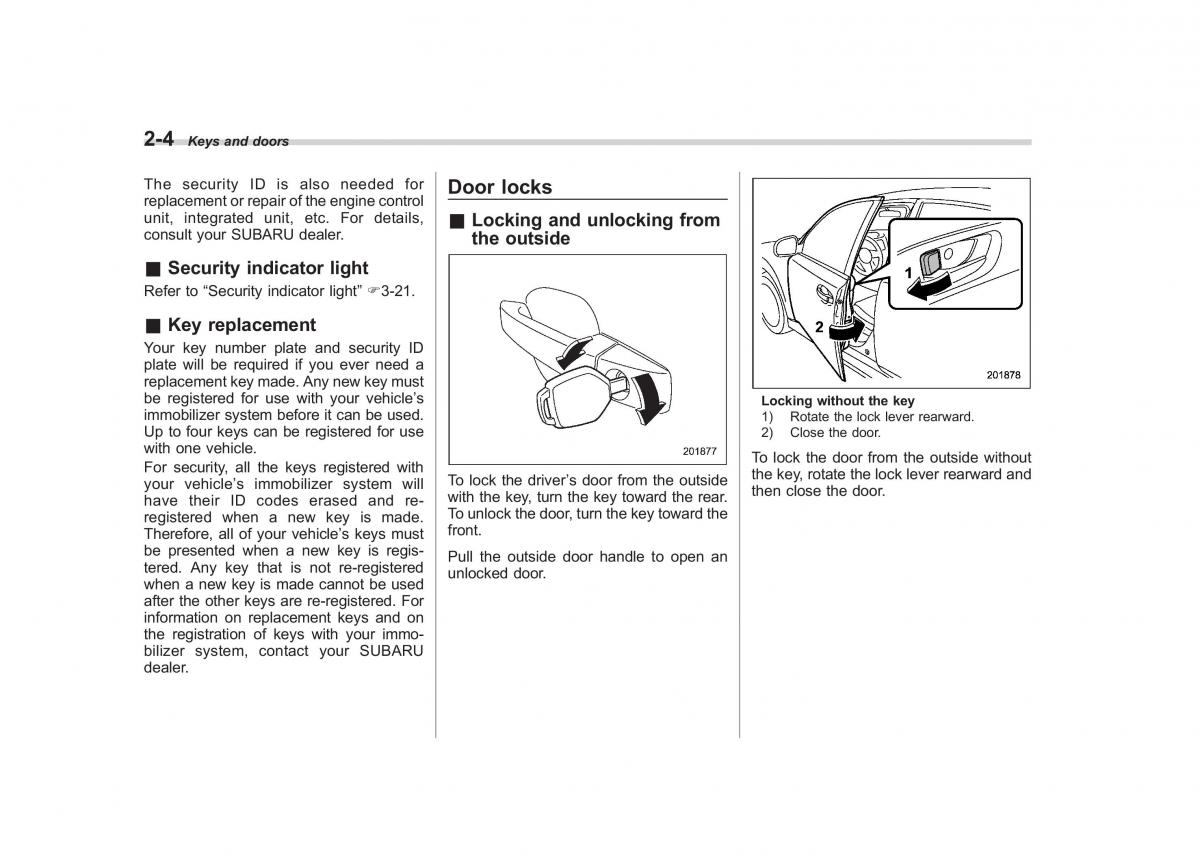 Subaru Outback Legacy IV 4 owners manual / page 93