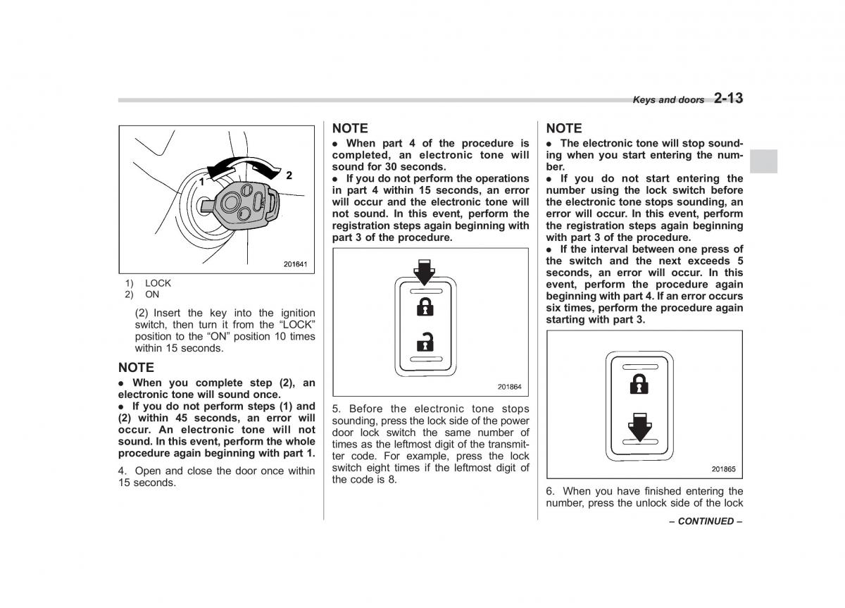 Subaru Outback Legacy IV 4 owners manual / page 102