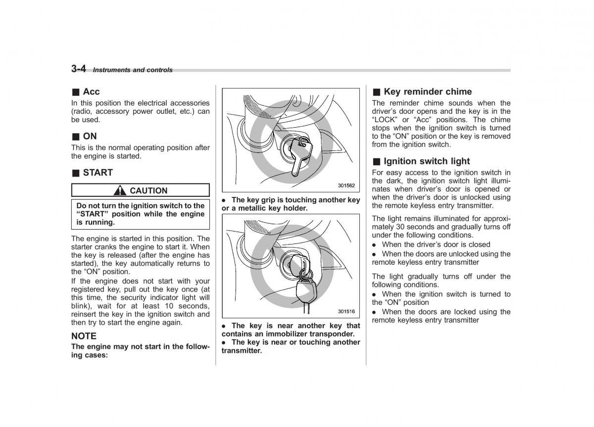 Subaru Outback Legacy IV 4 owners manual / page 123