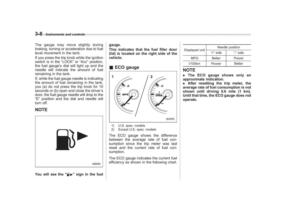 Subaru Outback Legacy IV 4 owners manual / page 127