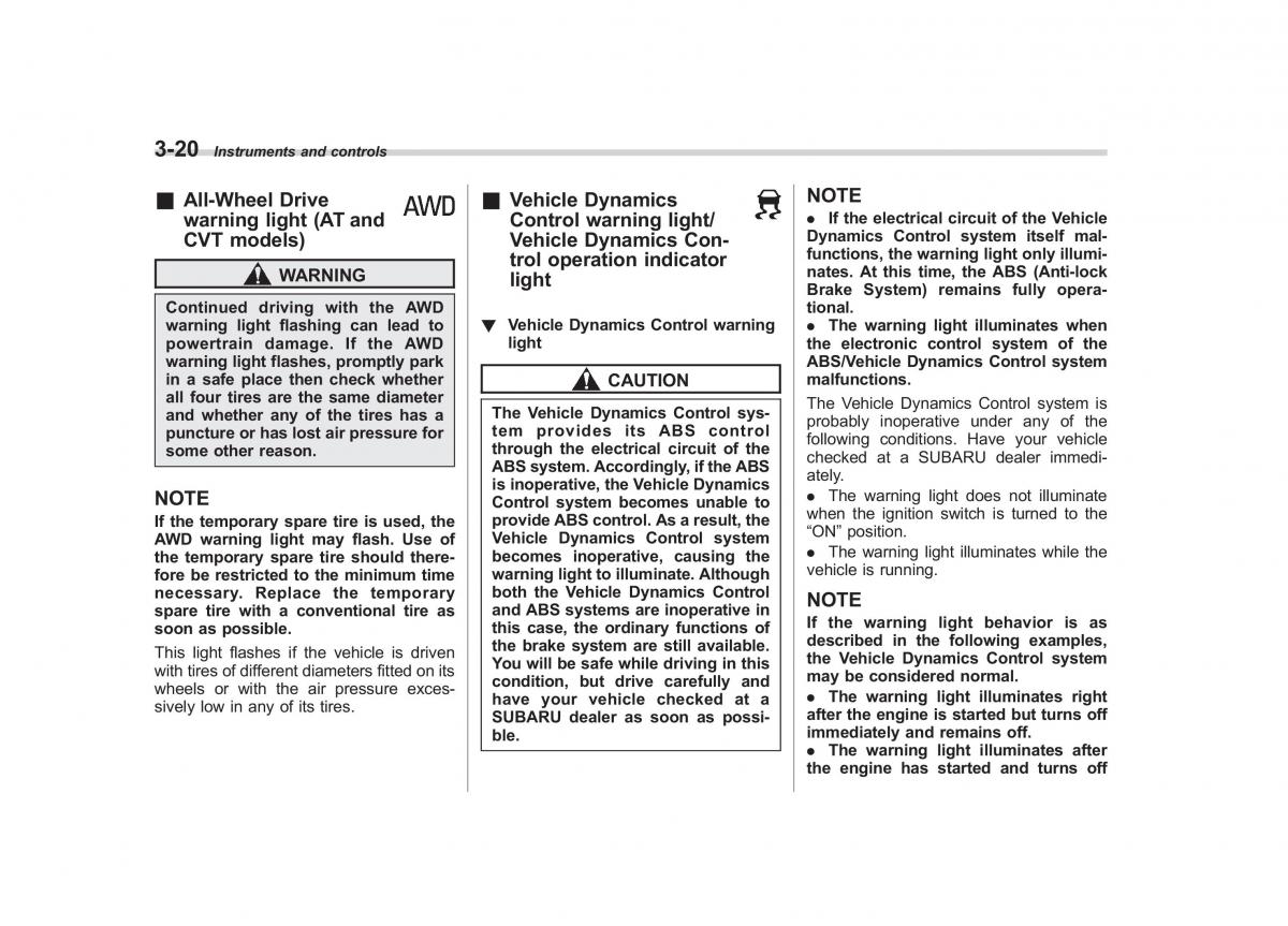 Subaru Outback Legacy IV 4 owners manual / page 139