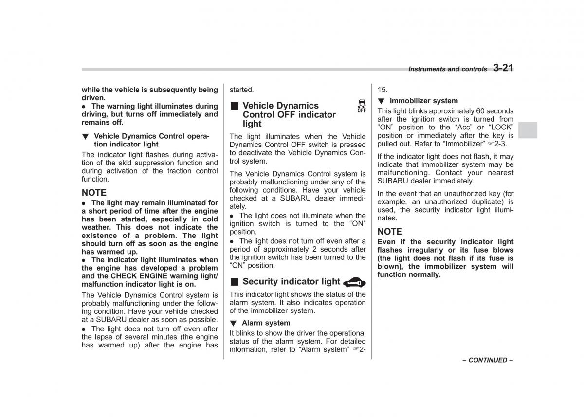 Subaru Outback Legacy IV 4 owners manual / page 140