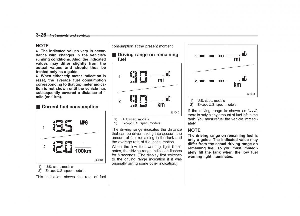 Subaru Outback Legacy IV 4 owners manual / page 145