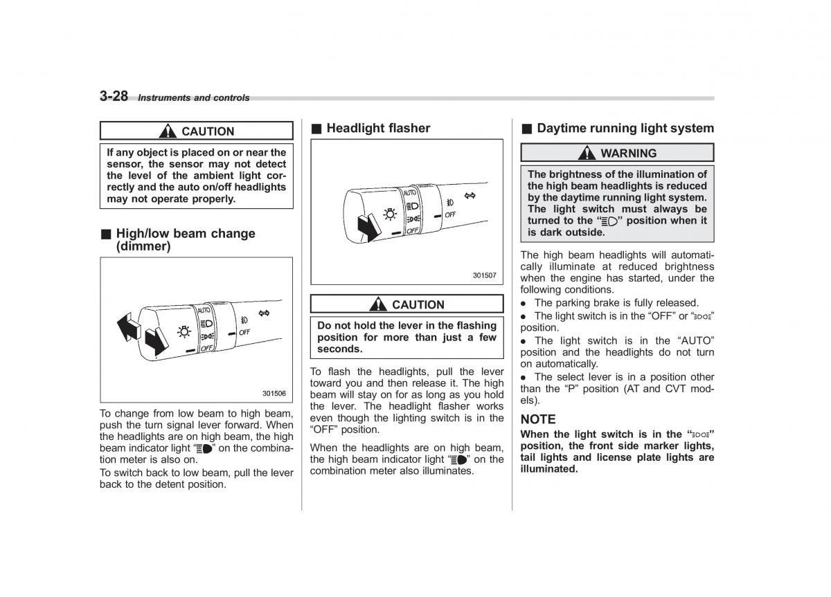 Subaru Outback Legacy IV 4 owners manual / page 147