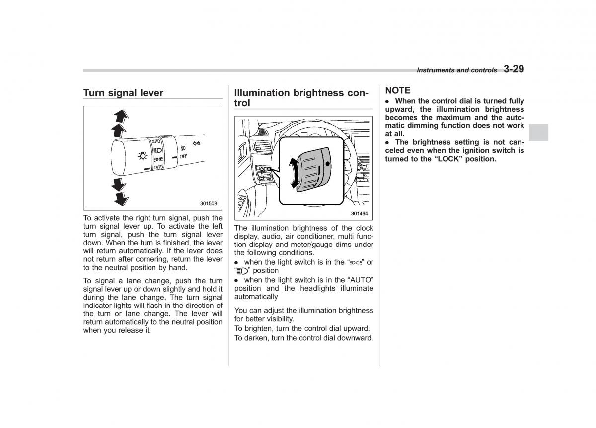 Subaru Outback Legacy IV 4 owners manual / page 148