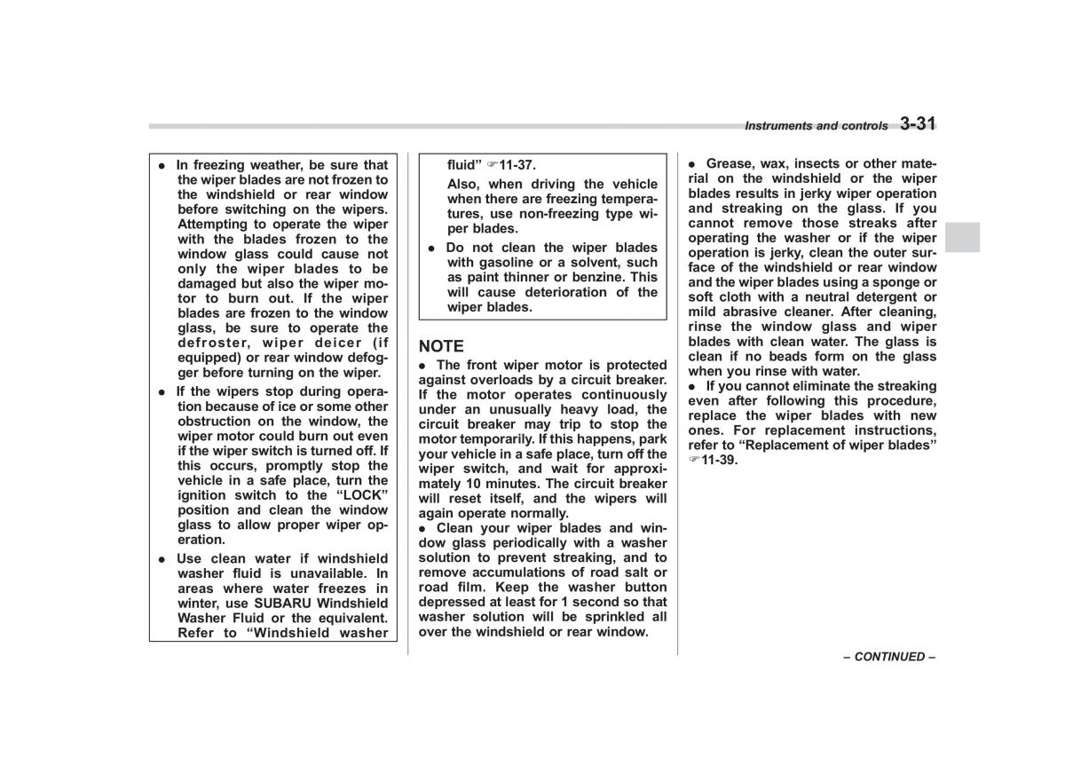 Subaru Outback Legacy IV 4 owners manual / page 150