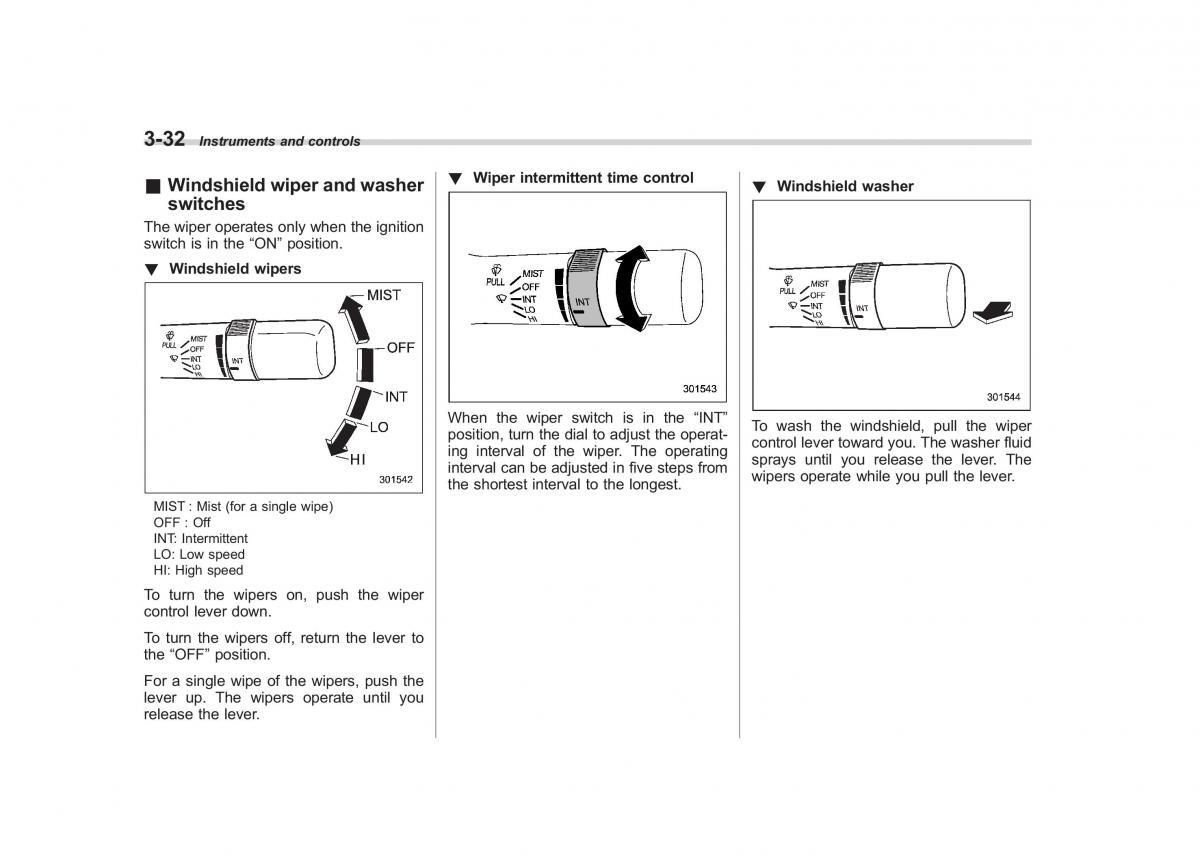 Subaru Outback Legacy IV 4 owners manual / page 151