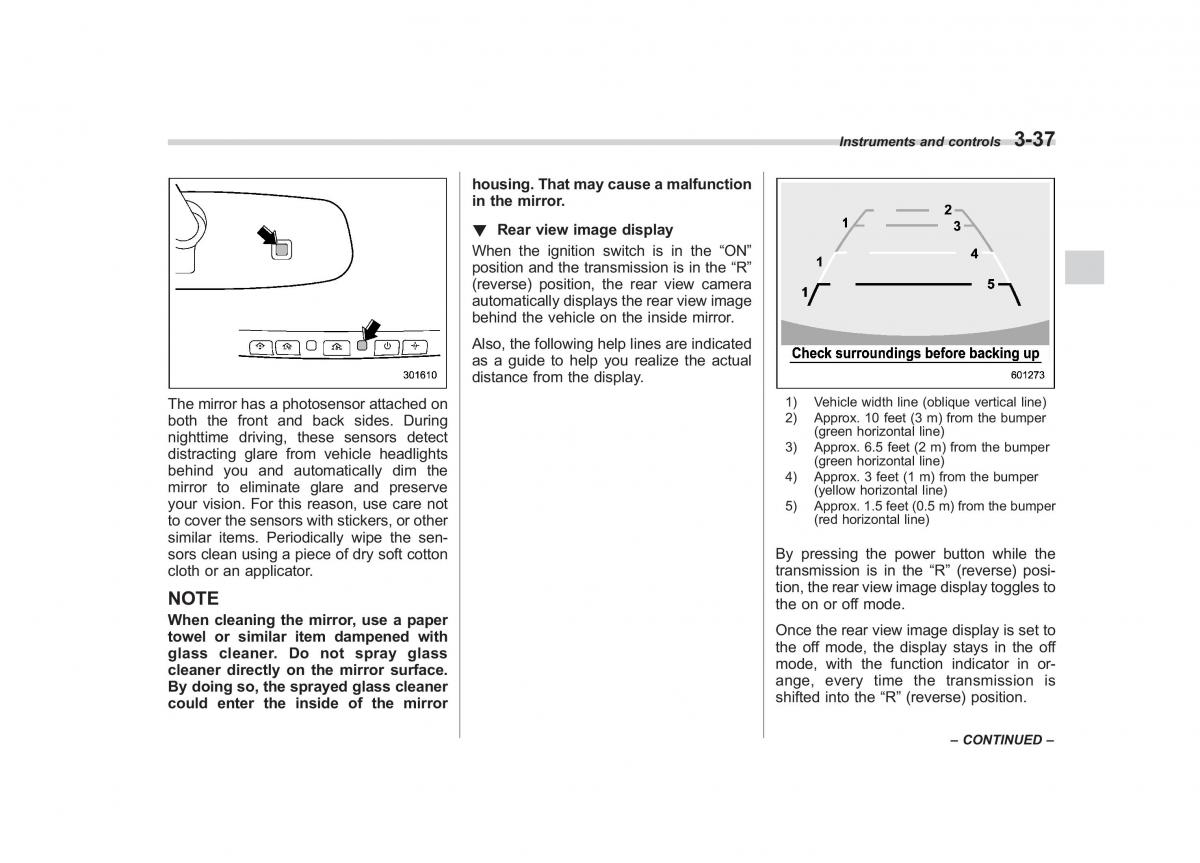 Subaru Outback Legacy IV 4 owners manual / page 156