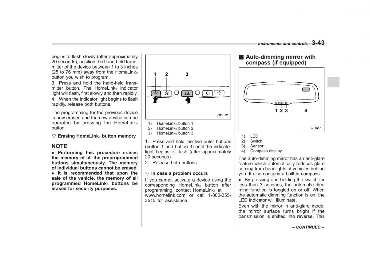 Subaru Outback Legacy IV 4 owners manual / page 162