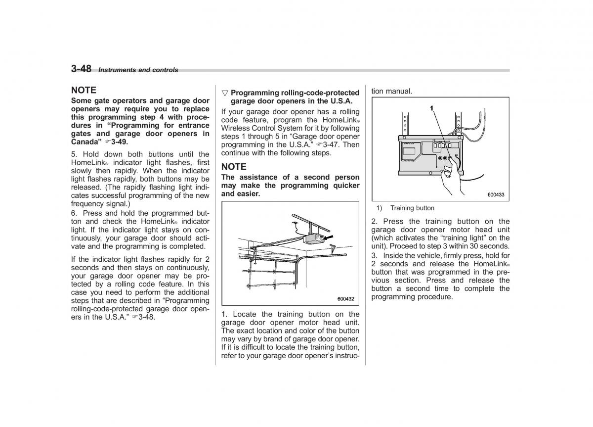 Subaru Outback Legacy IV 4 owners manual / page 167