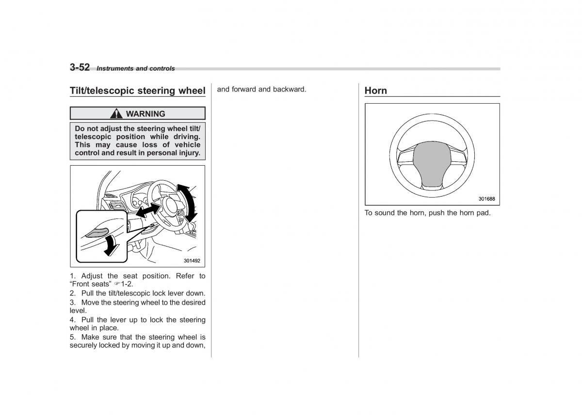 Subaru Outback Legacy IV 4 owners manual / page 171