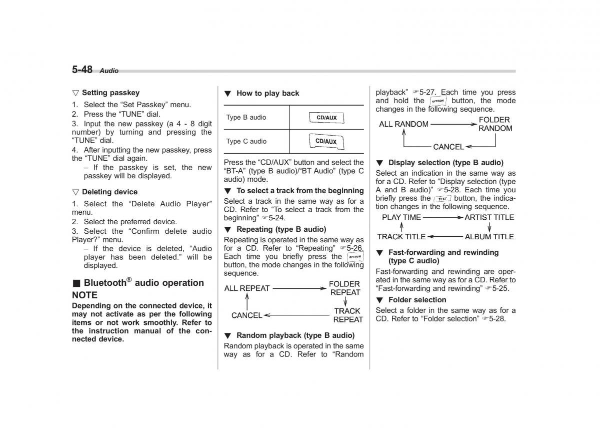 Subaru Outback Legacy IV 4 owners manual / page 231