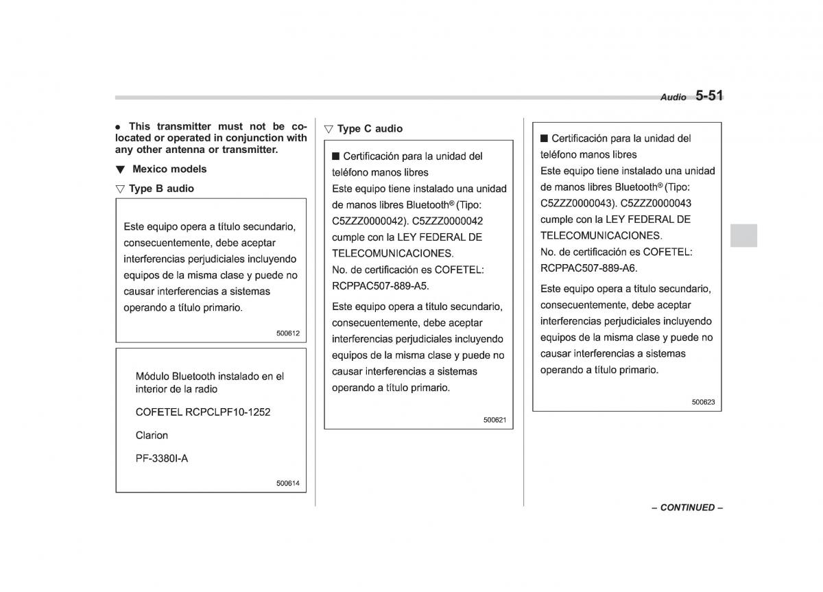 Subaru Outback Legacy IV 4 owners manual / page 234