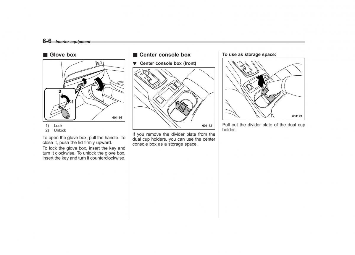 Subaru Outback Legacy IV 4 owners manual / page 259