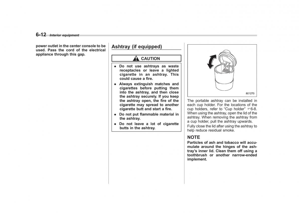 Subaru Outback Legacy IV 4 owners manual / page 265