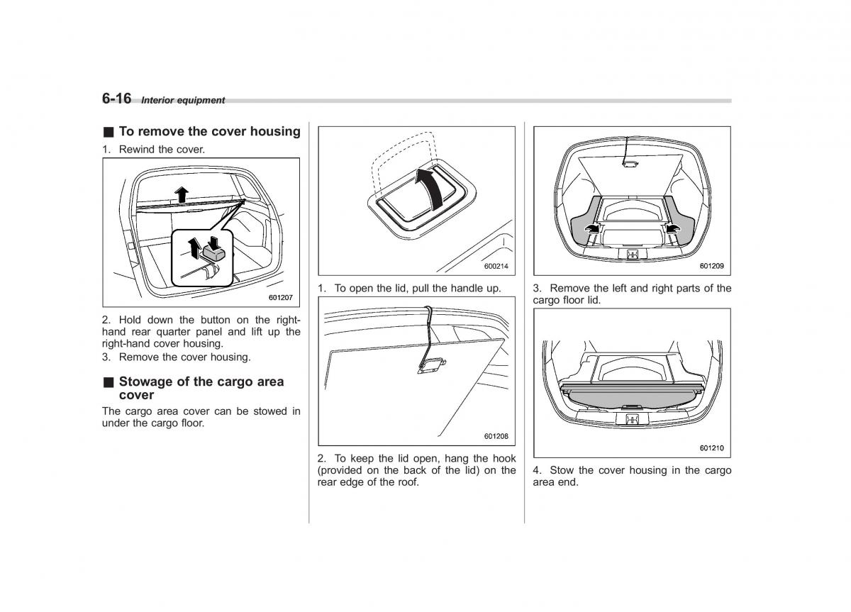 Subaru Outback Legacy IV 4 owners manual / page 269