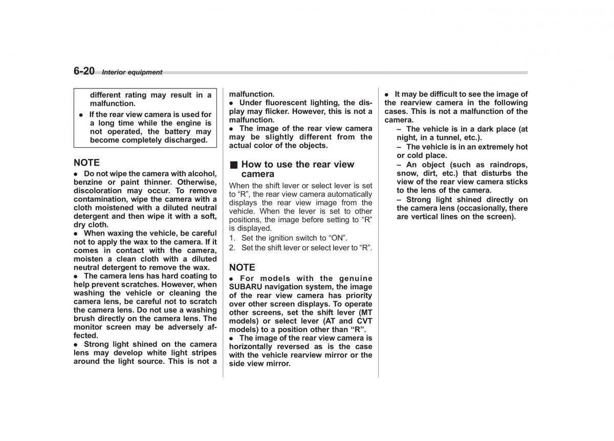 Subaru Outback Legacy IV 4 owners manual / page 273