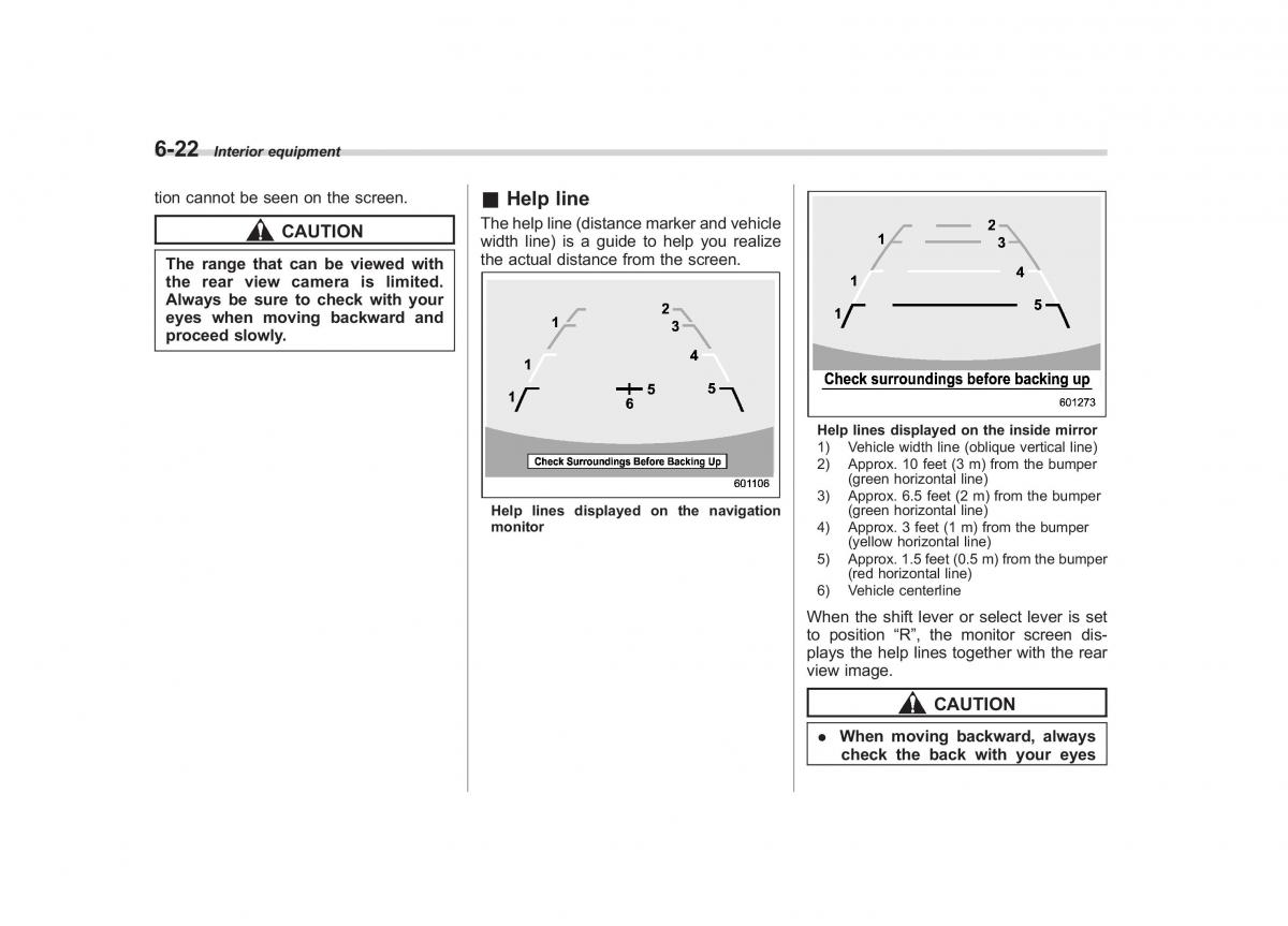 Subaru Outback Legacy IV 4 owners manual / page 275