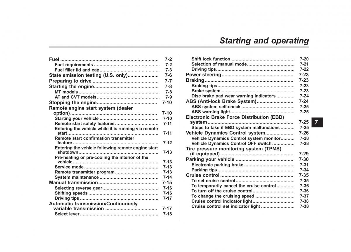 Subaru Outback Legacy IV 4 owners manual / page 278