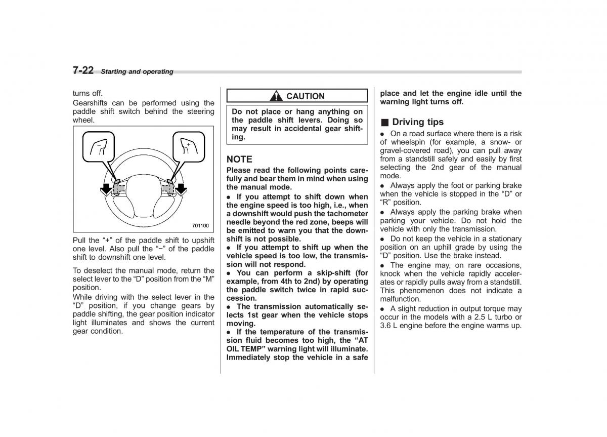 Subaru Outback Legacy IV 4 owners manual / page 299