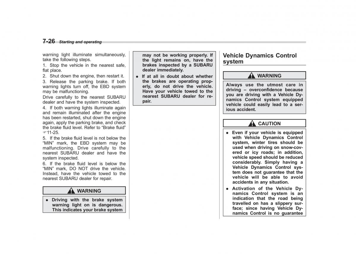 Subaru Outback Legacy IV 4 owners manual / page 303