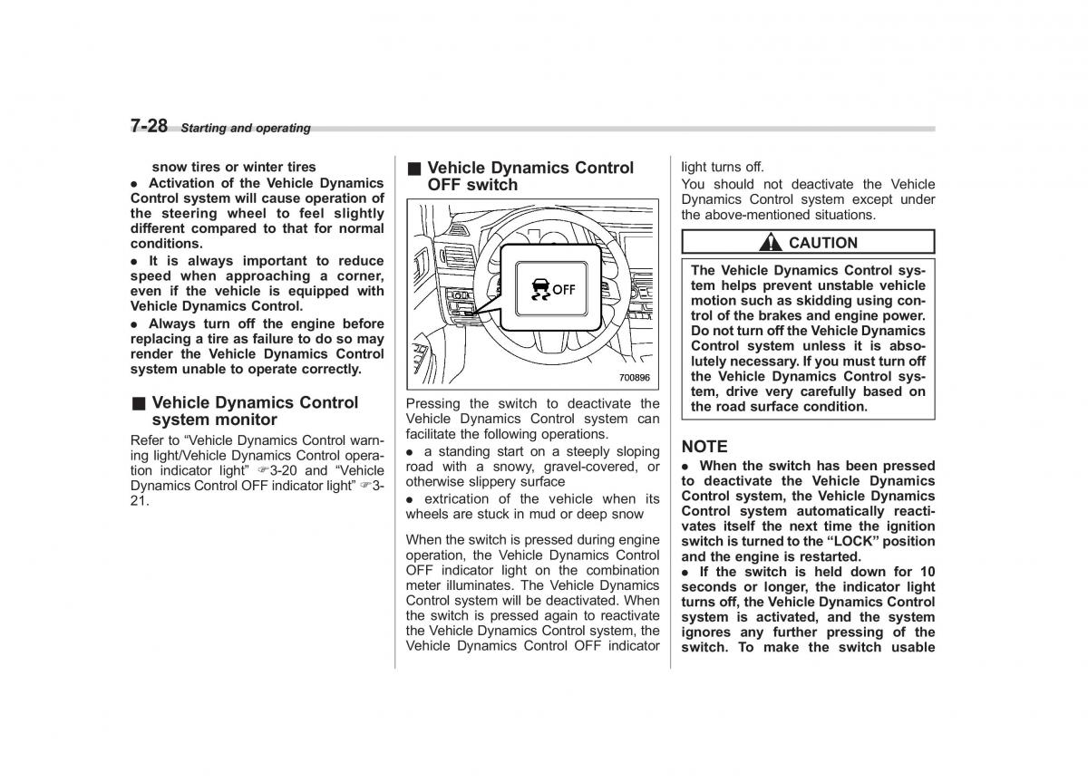 Subaru Outback Legacy IV 4 owners manual / page 305