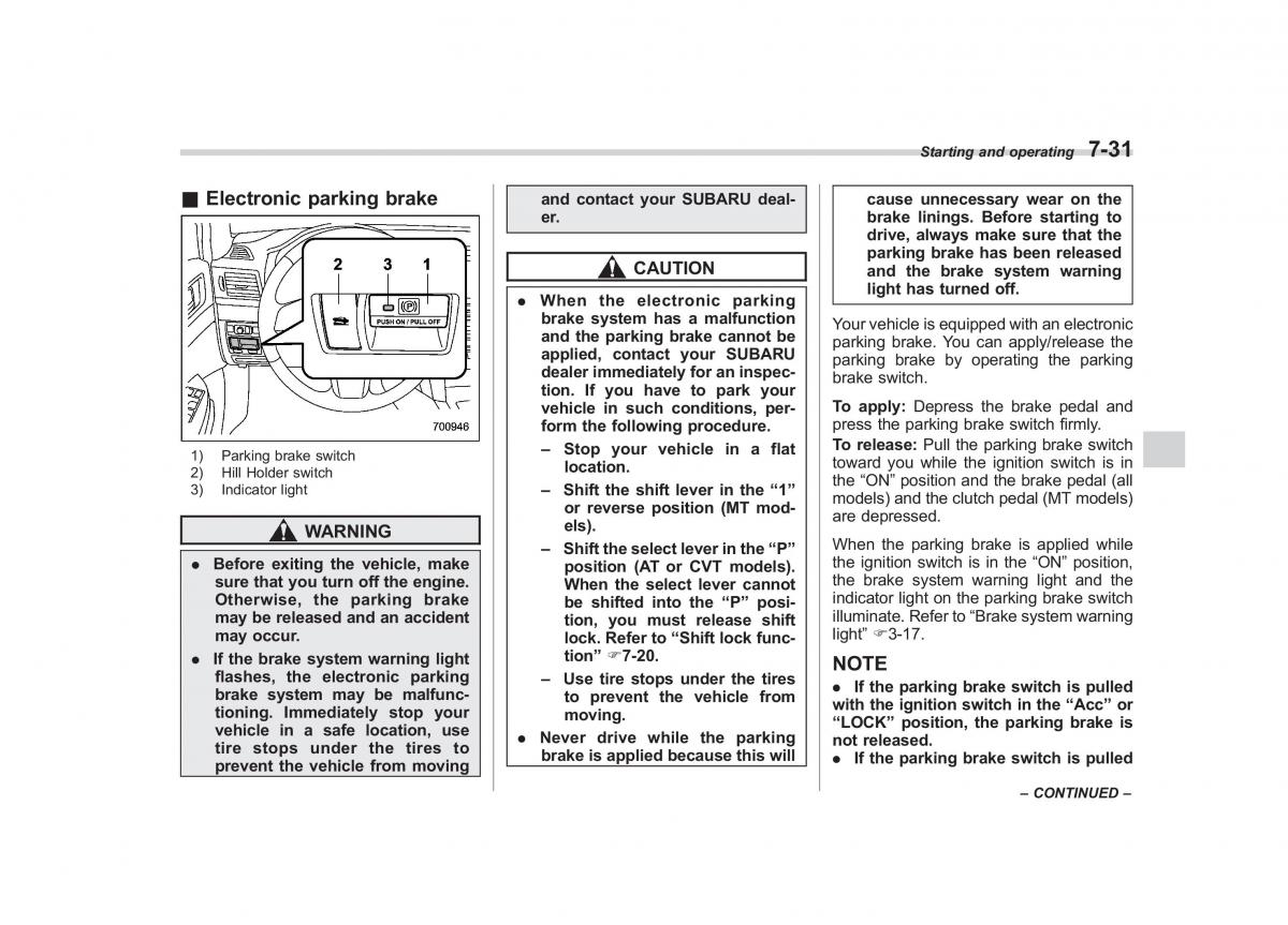 Subaru Outback Legacy IV 4 owners manual / page 308