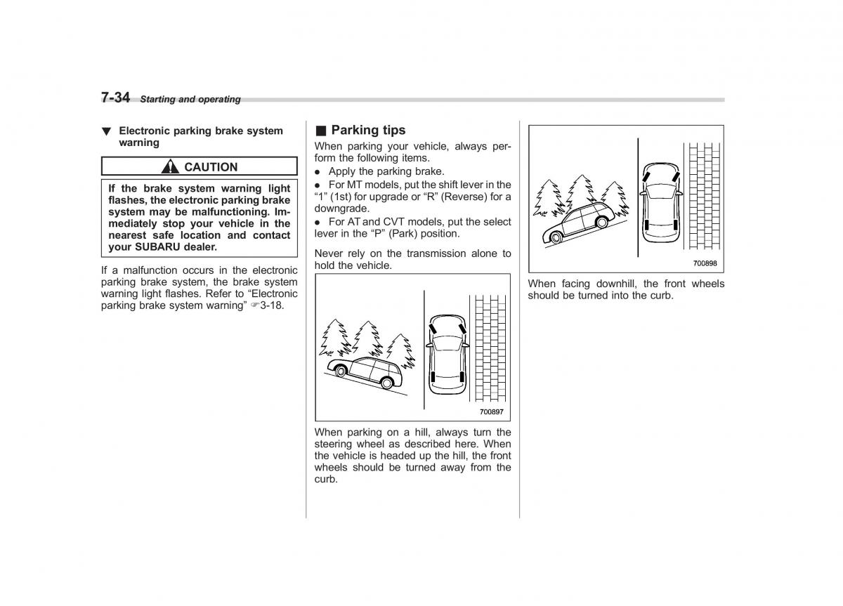 Subaru Outback Legacy IV 4 owners manual / page 311