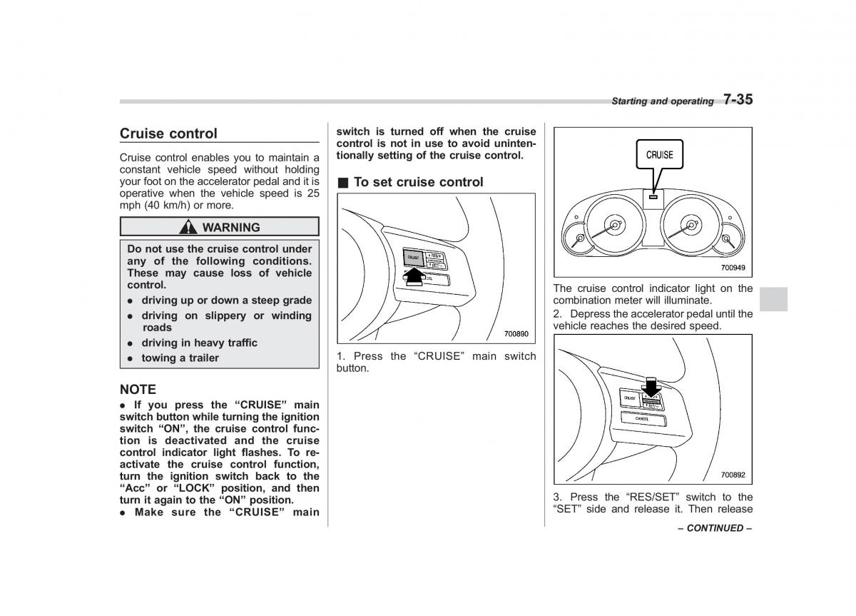 Subaru Outback Legacy IV 4 owners manual / page 312