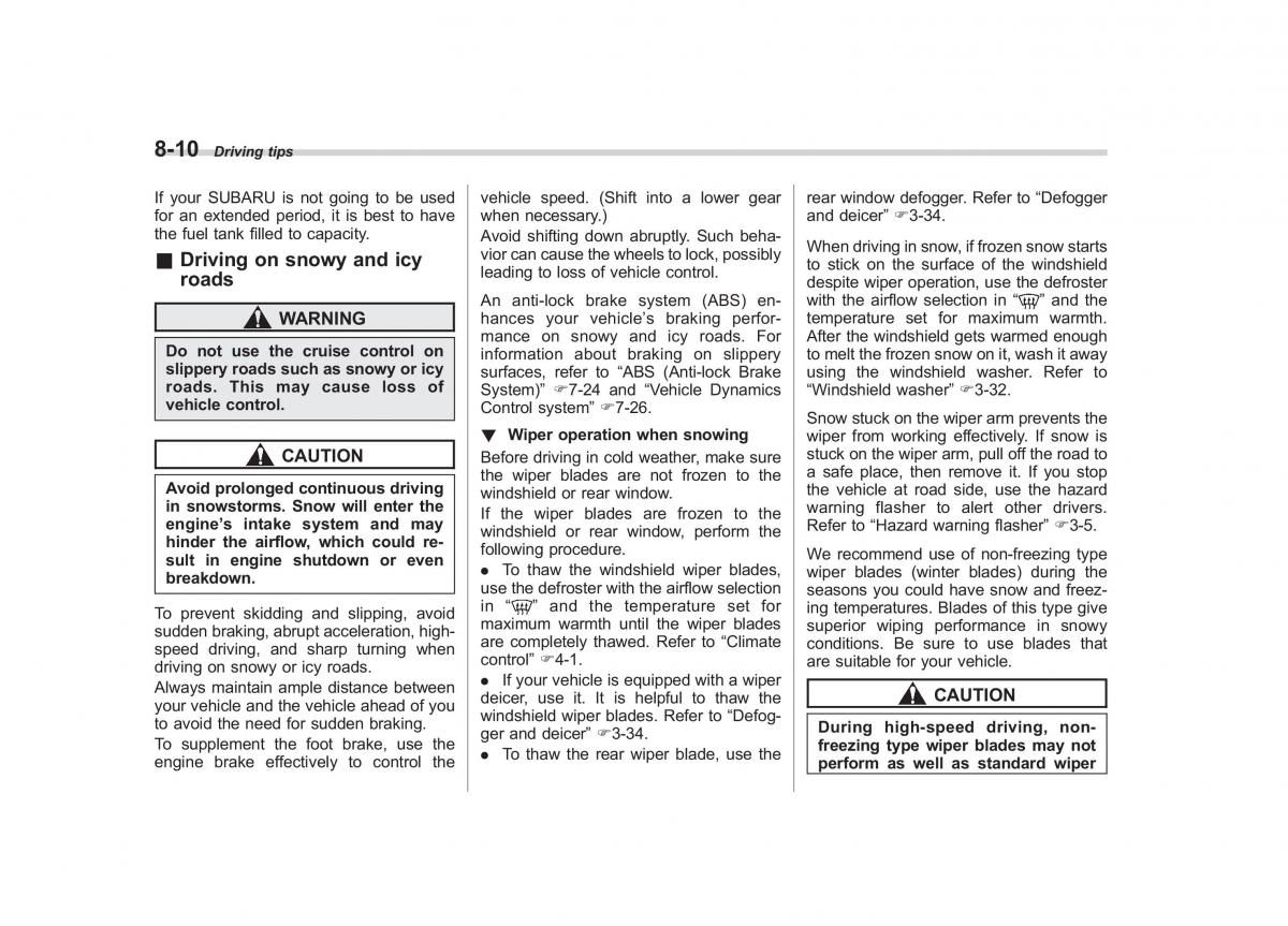 Subaru Outback Legacy IV 4 owners manual / page 325