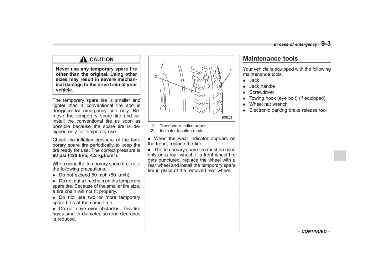 Subaru Outback Legacy IV 4 owners manual / page 346